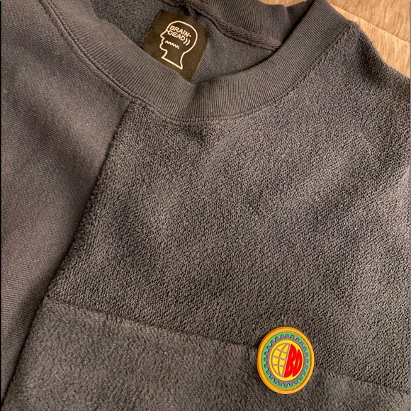 Braindead reverse weave patchwork sweatshirt - Picture 1 of 6